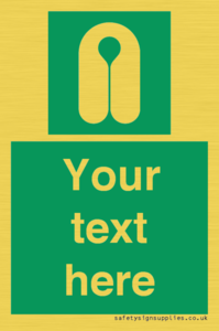 Custom sign safe condition Lifejacket